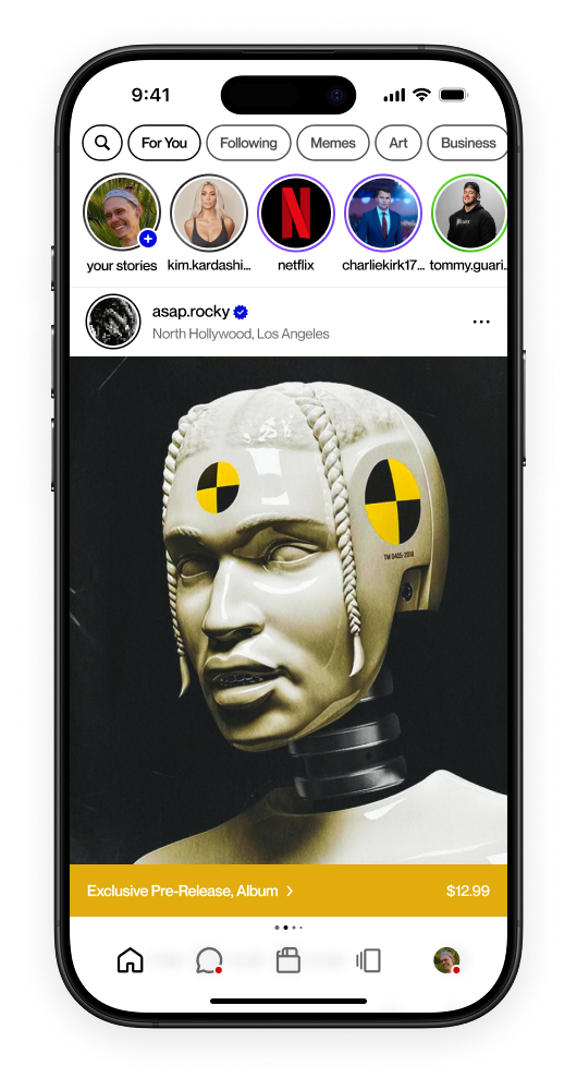 Creo Mobile App, Feed Page